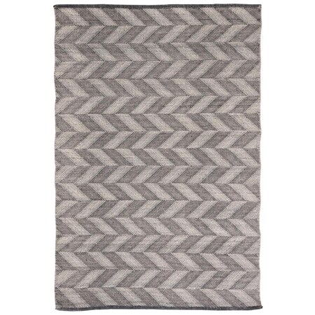 Safavieh 5 x 8 ft. Kilim Contemporary Flat Weave Rectangle Rug Grey & Ivory KLM730F-5